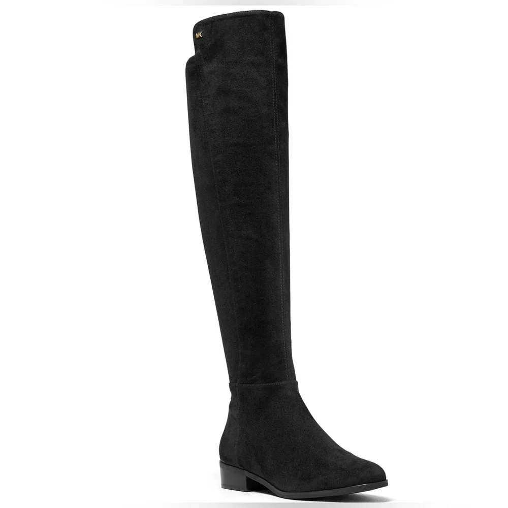 Black Michael Kors Tall Riding Boots - Picture 1 of 5